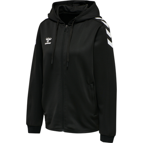 hummel Women's Core XK Poly Zip Hood Sweatshirt-1