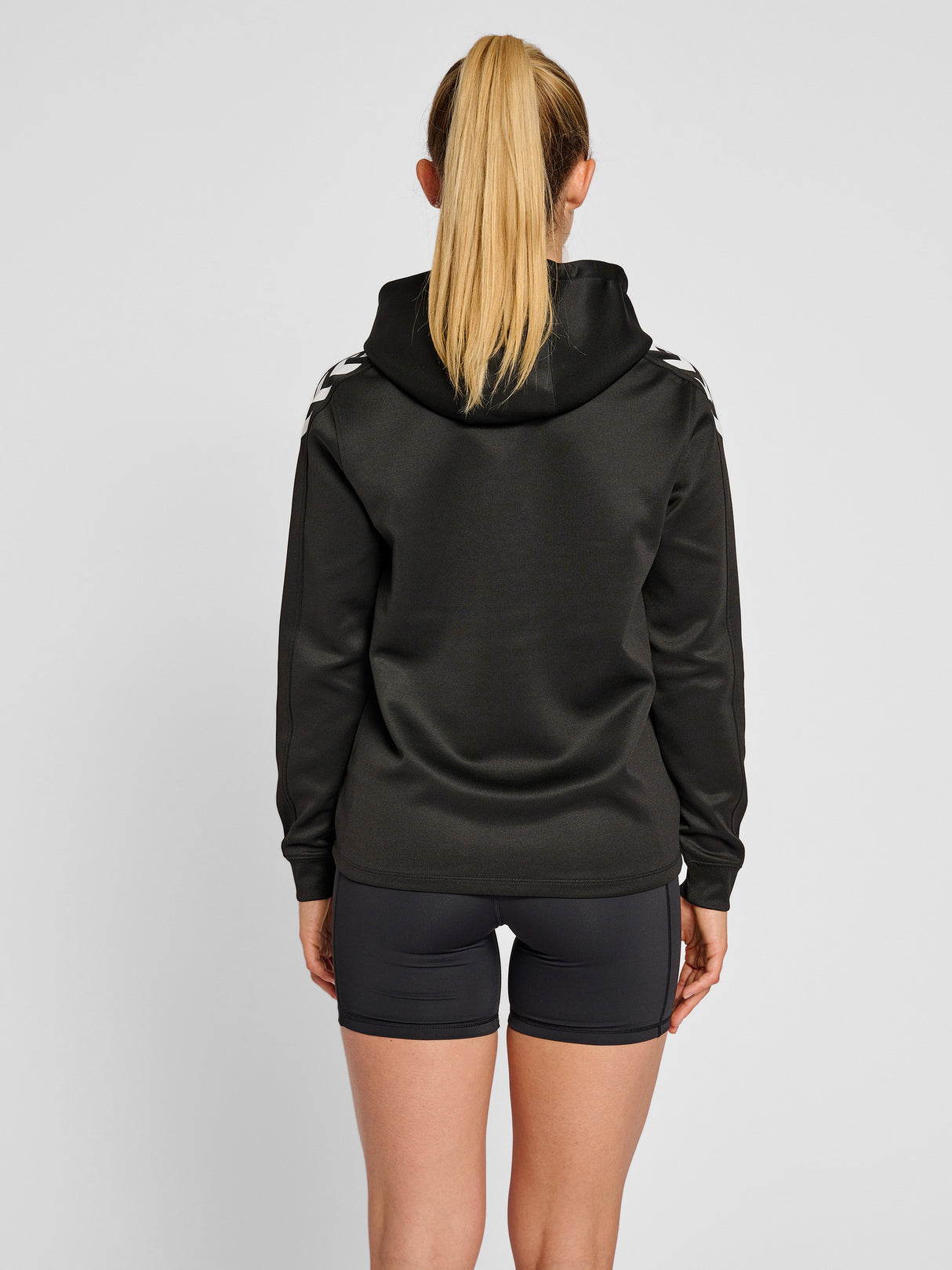 hummel Women's Core XK Poly Zip Hood Sweatshirt-7
