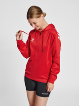 hummel Women's Core XK Poly Zip Hood Sweatshirt-5