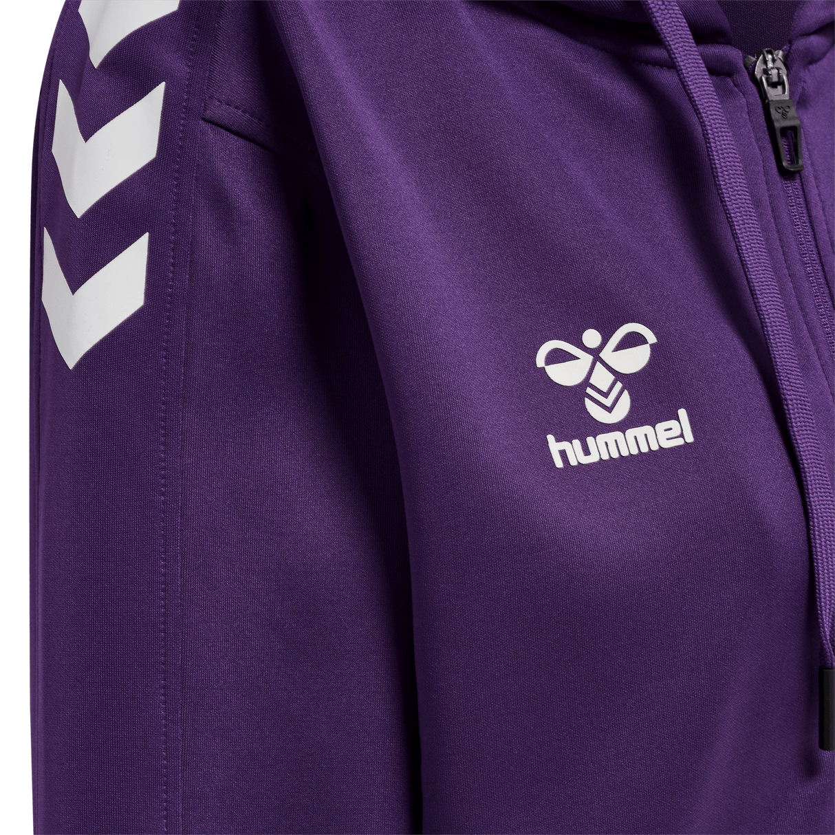 hummel Women's Core XK Poly Zip Hood Sweatshirt-3