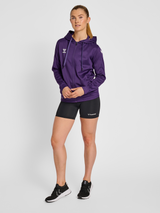 hummel Women's Core XK Poly Zip Hood Sweatshirt-4