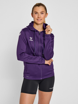 hummel Women's Core XK Poly Zip Hood Sweatshirt-5