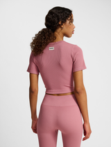 hummel Women's Pulse Seamless Rib Short Sleeve T-Shirt-4
