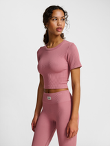 hummel Women's Pulse Seamless Rib Short Sleeve T-Shirt-5