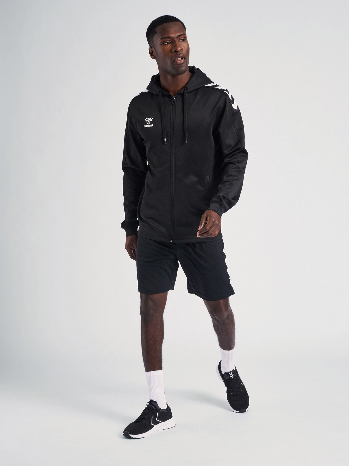 hummel Unisex Core XK Poly Zip Hood Sweatshirt-5