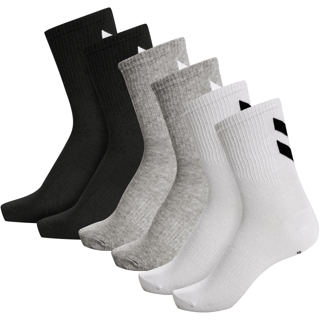 hummel Unisex Chevron 6-Pack Socks-1