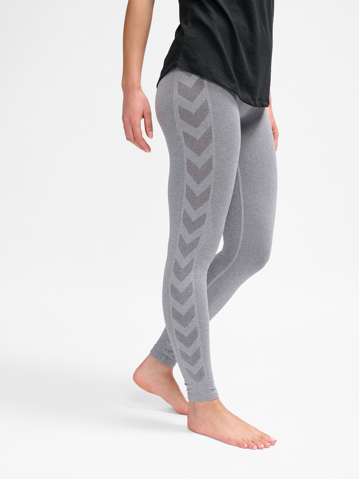 hummel Women's Ci Seamless Mid Waist Scrunch Tight-5