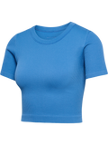 hummel Women's Pulse Seamless Rib Short Sleeve T-Shirt-1