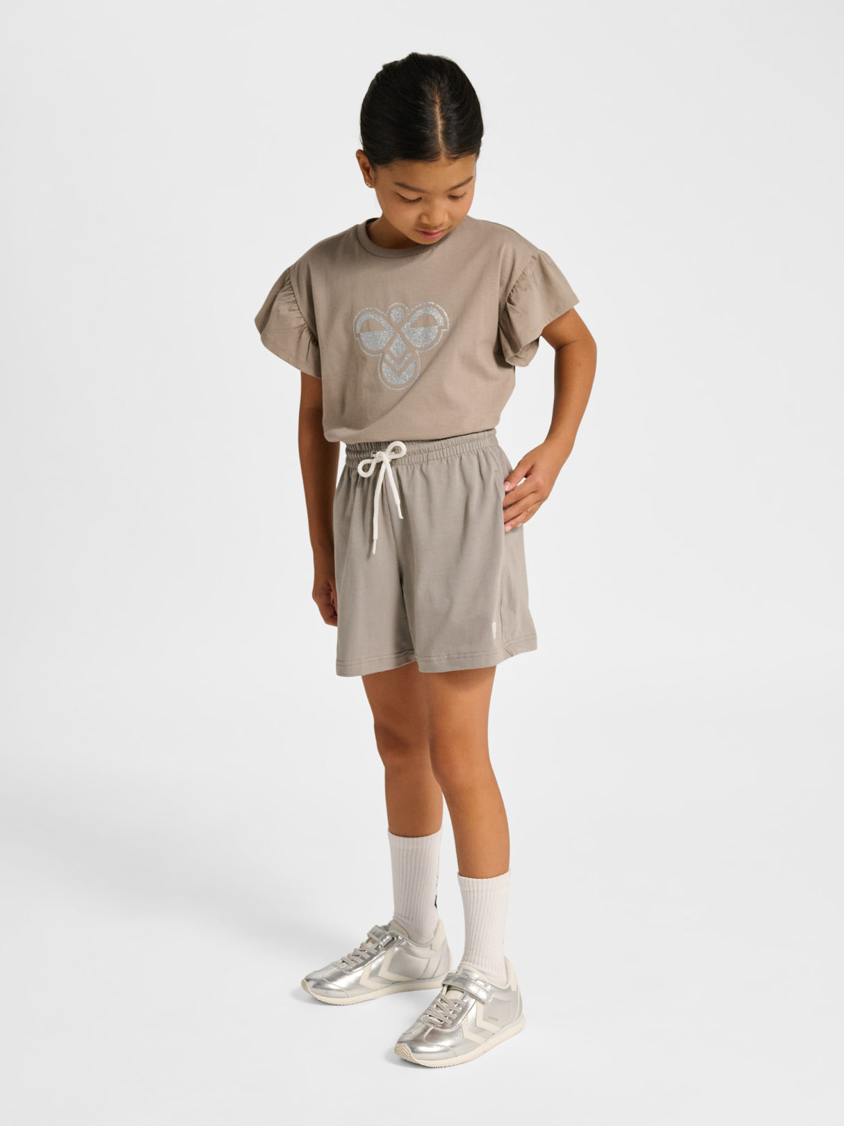 hummel Youth Loose Solid Shorts-6