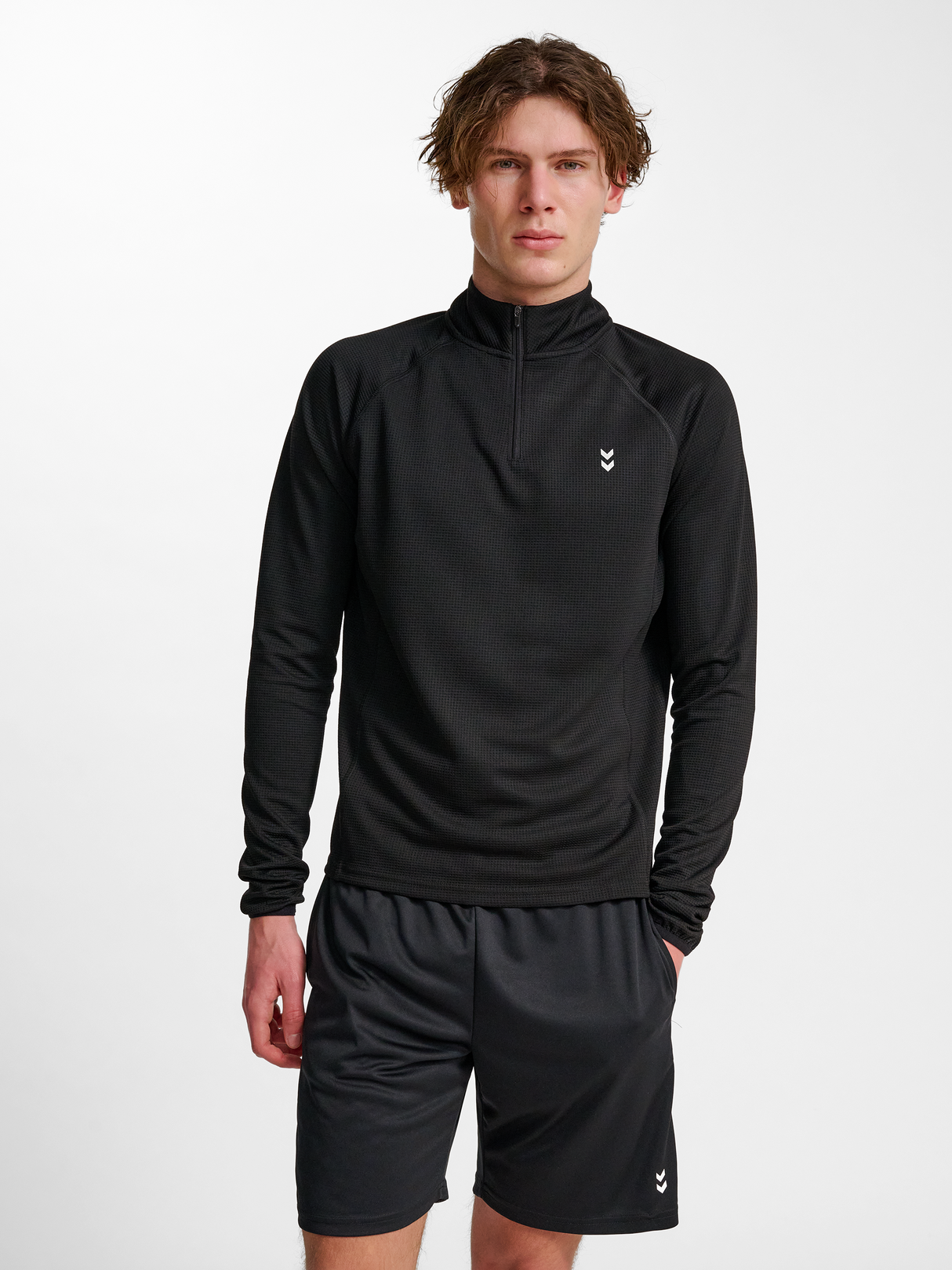 hummel Men's Pulse Half Zip Midlayer-5