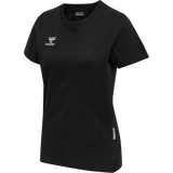 hummel Women's Move Grid Cotton Short Sleeve T-Shirt-1