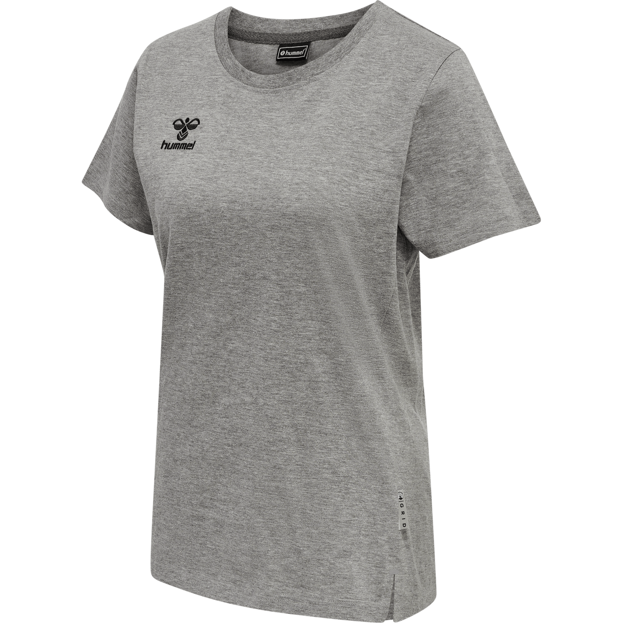 hummel Women's Move Grid Cotton Short Sleeve T-Shirt-1