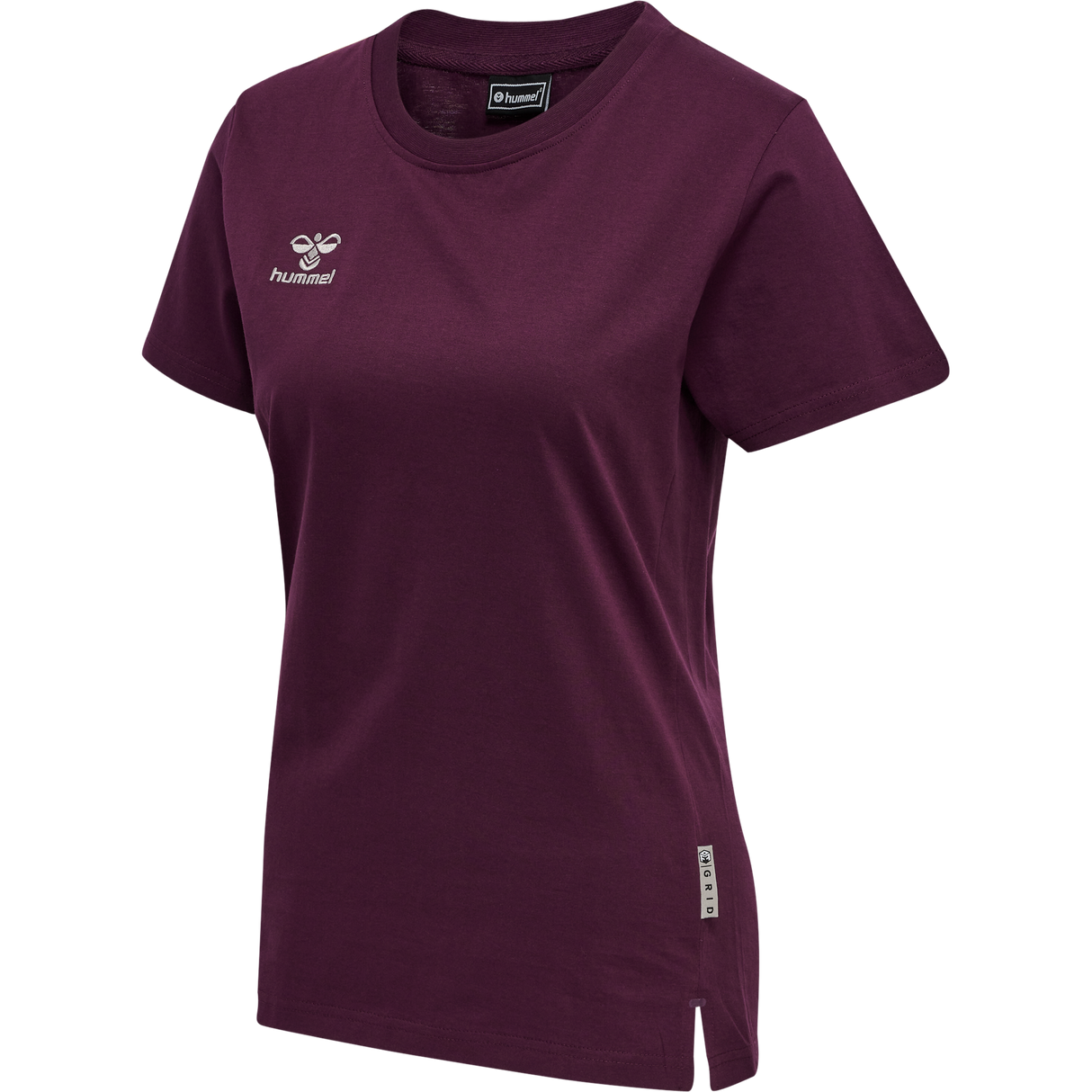 hummel Women's Move Grid Cotton Short Sleeve T-Shirt-1