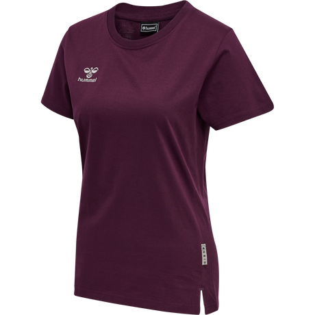hummel Women's Move Grid Cotton Short Sleeve T-Shirt-1