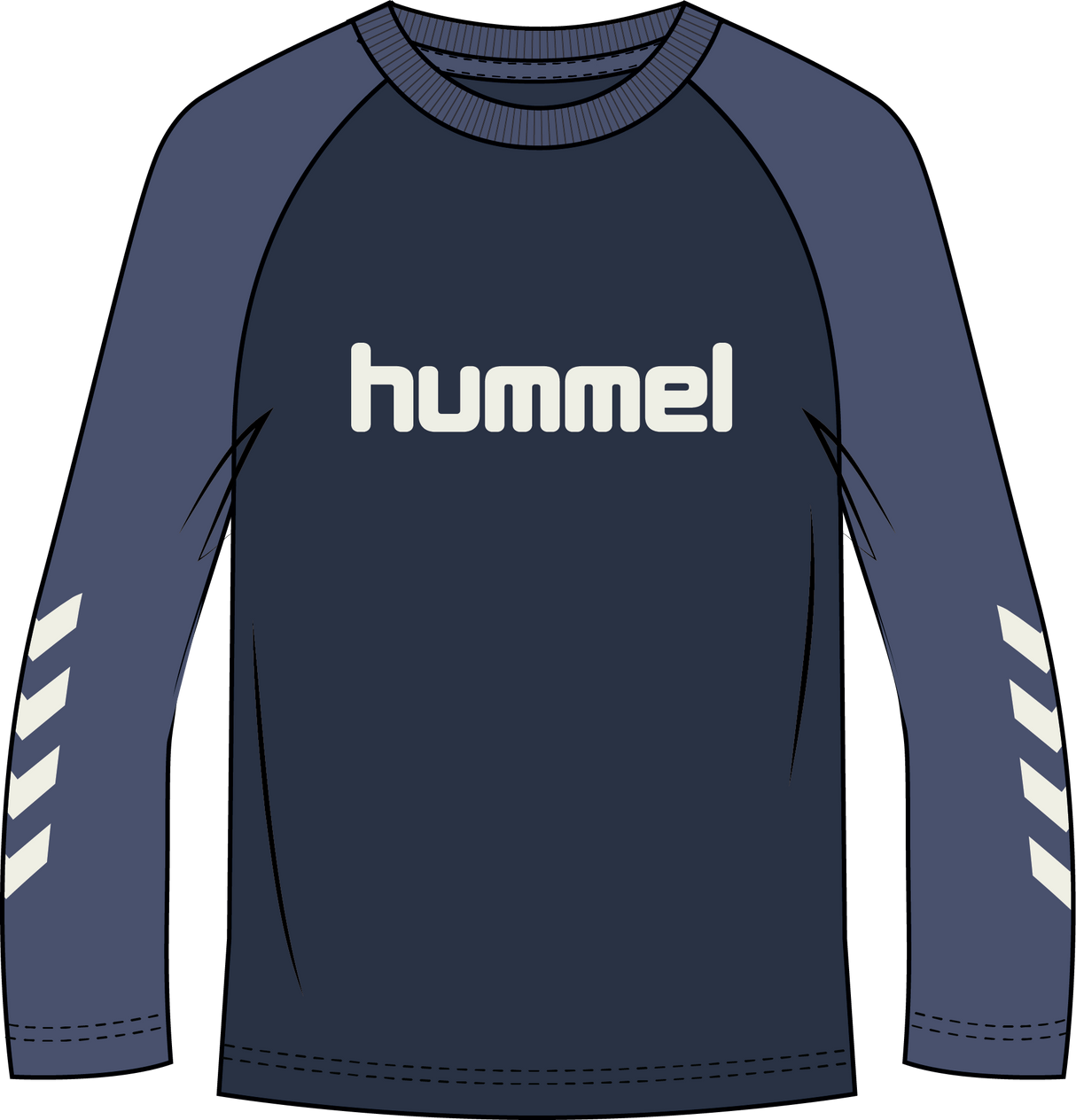 hummel Youth Logo Long Sleeve T-Shirt Noos