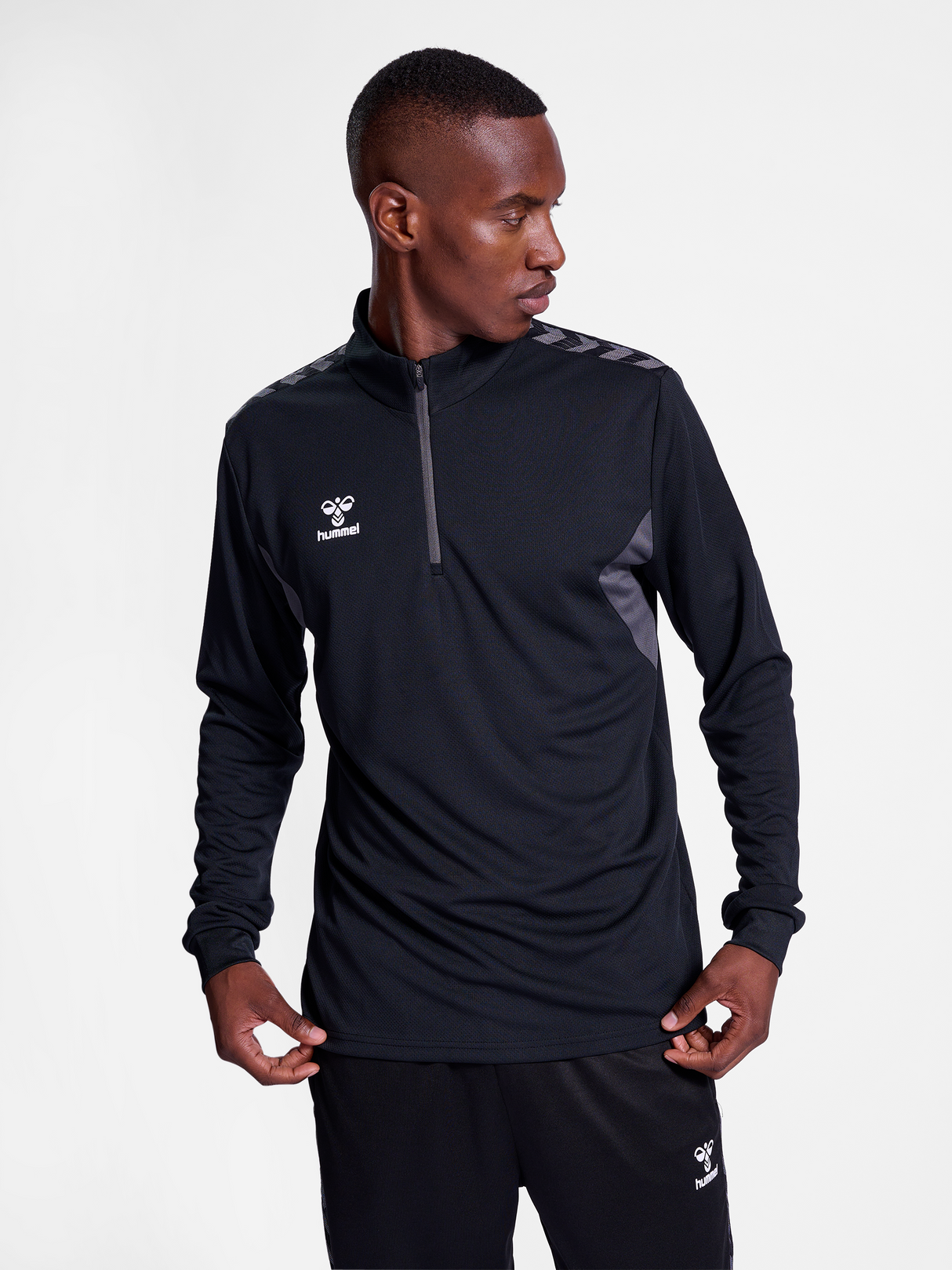 hummel Men's Authentic Half Zip Sweatshirt-6