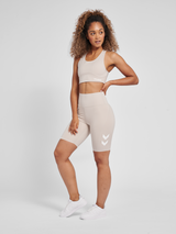 hummel Women's Mindful Training Grace High Waist Tight Shorts-4
