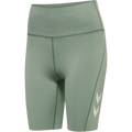 hummel Women's Mindful Training Grace High Waist Tight Shorts-1