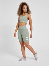 hummel Women's Mindful Training Grace High Waist Tight Shorts-4