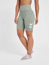 hummel Women's Mindful Training Grace High Waist Tight Shorts-5