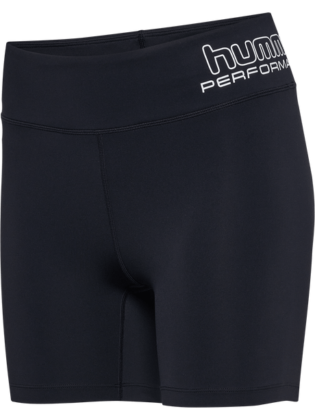 hummel Women's Training Essentials Fundamental Mid Waist Tight Shorts-1