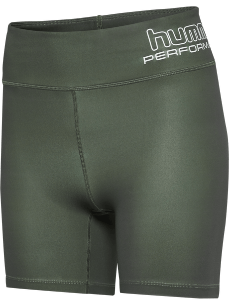hummel Women's Training Essentials Fundamental Mid Waist Tight Shorts-1