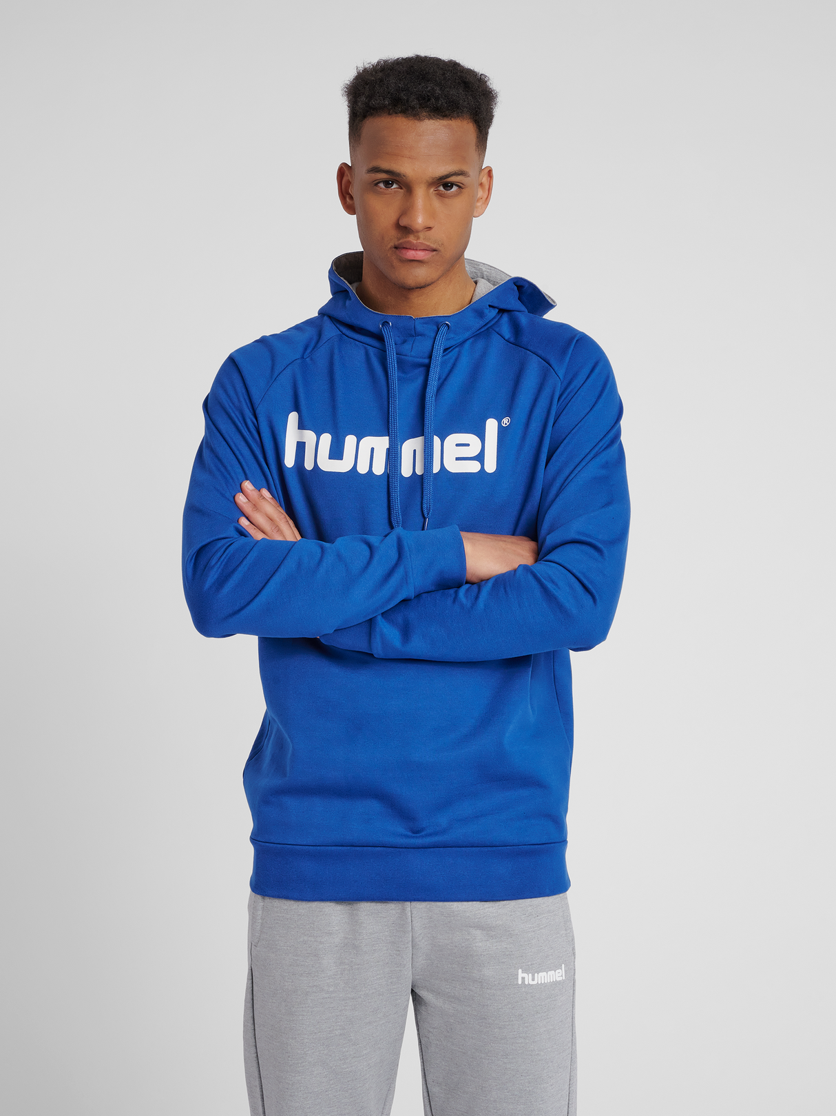 hummel Men's Go Cotton Logo Hoodie-4