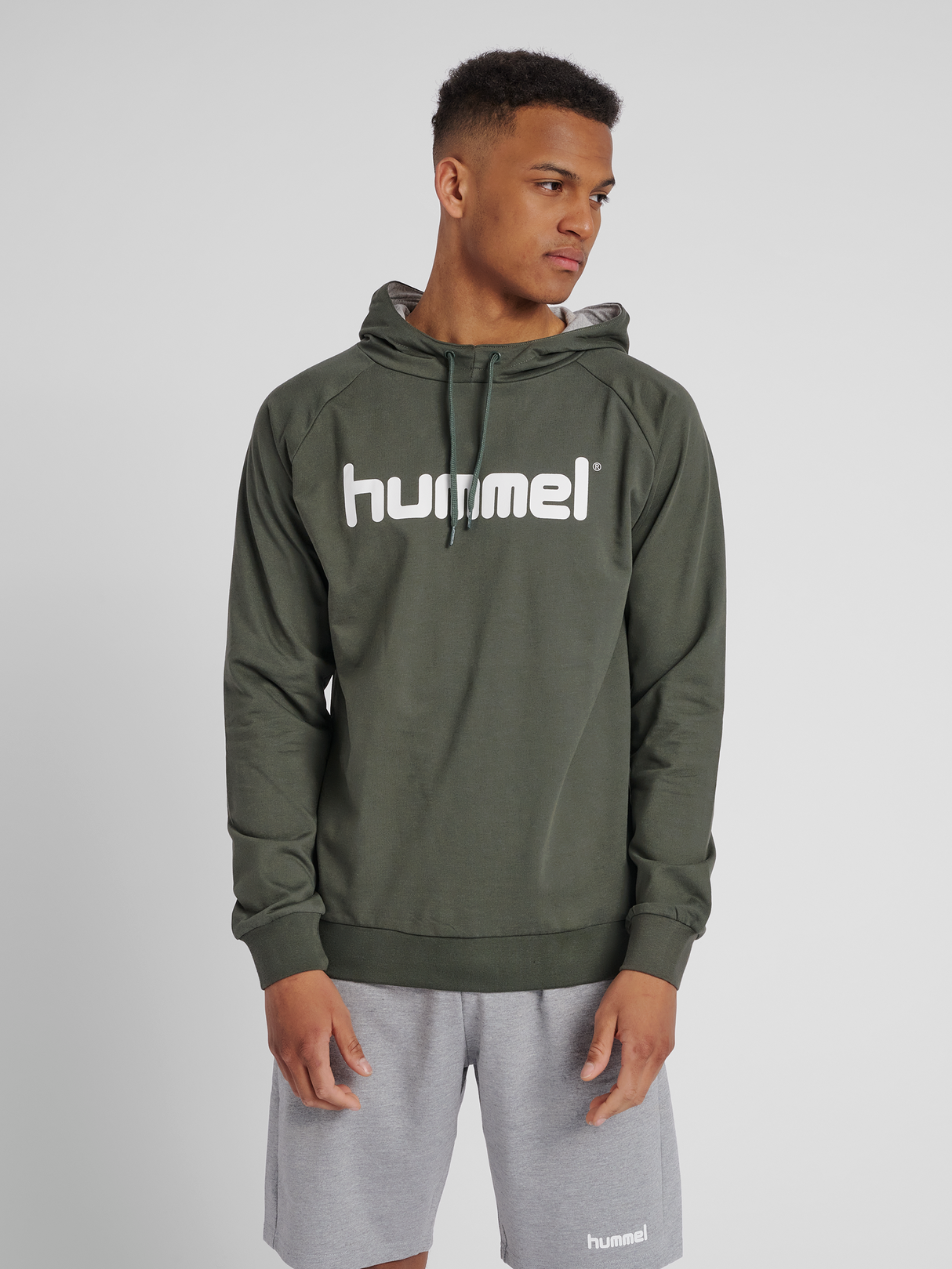 hummel Men's Go Cotton Logo Hoodie-2