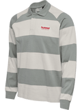 hummel Men's Loose Striped Long Sleeve Polo-1