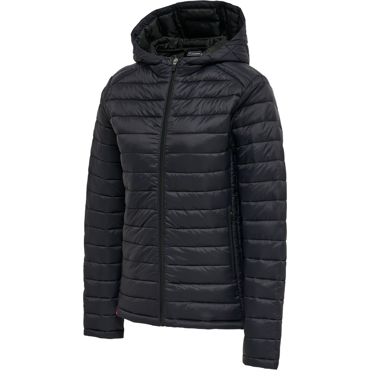 hummel Women's Red Quilted Hood Jacket-1