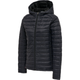 hummel Women's Red Quilted Hood Jacket-1