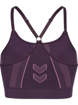hummel Women's Mindful Training Power Seamless Sports Bra-2