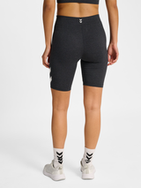 hummel Women's Pulse Logo Mid Waist Shorts Tights-4