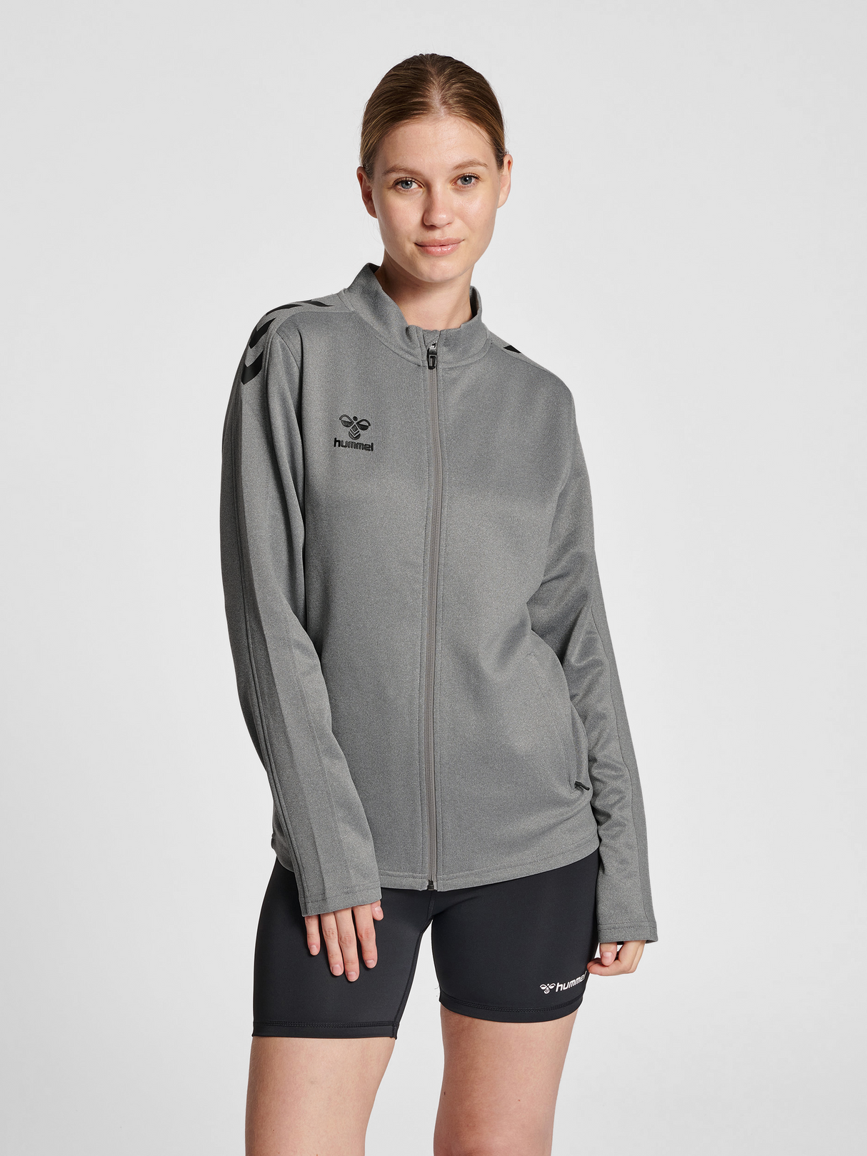 hummel Women's Core XK Poly Zip Sweatshirt-5