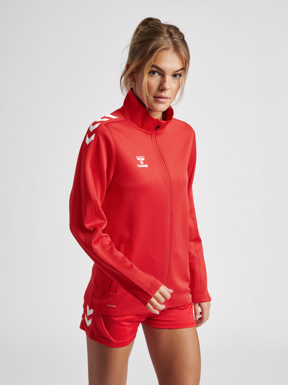 hummel Women's Core XK Poly Zip Sweatshirt-5