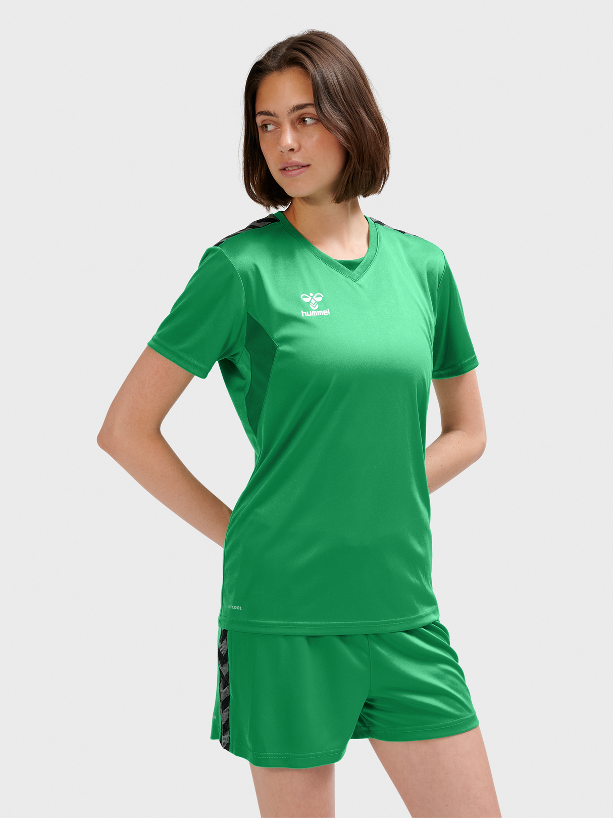 hummel Women's Authentic Polyester Short Sleeve Soccer Jersey-6