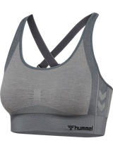 hummel Women's Mindful Training Shine Seamless Sports Bra-1