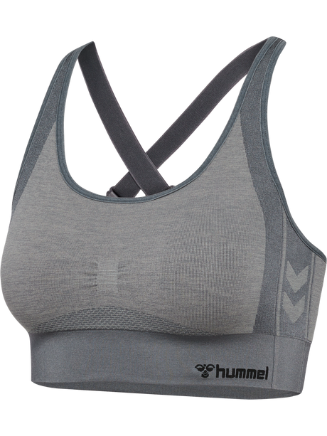 hummel Women's Mindful Training Shine Seamless Sports Bra-1