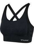 hummel Women's Mindful Training Shine Seamless Sports Bra-1