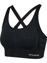 hummel Women's Mindful Training Shine Seamless Sports Bra-1
