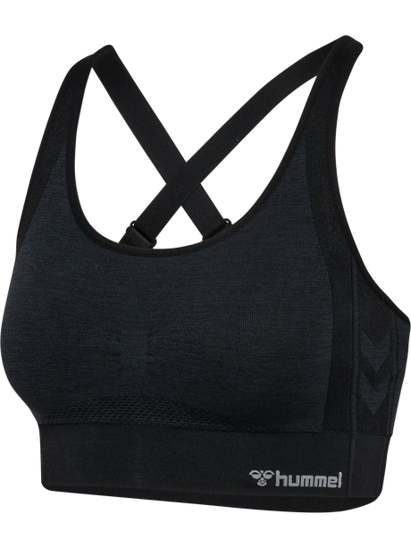hummel Women's Mindful Training Shine Seamless Sports Bra-1