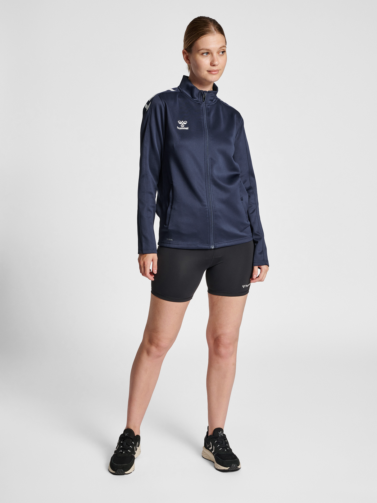 hummel Women's Core XK Poly Zip Sweatshirt-4