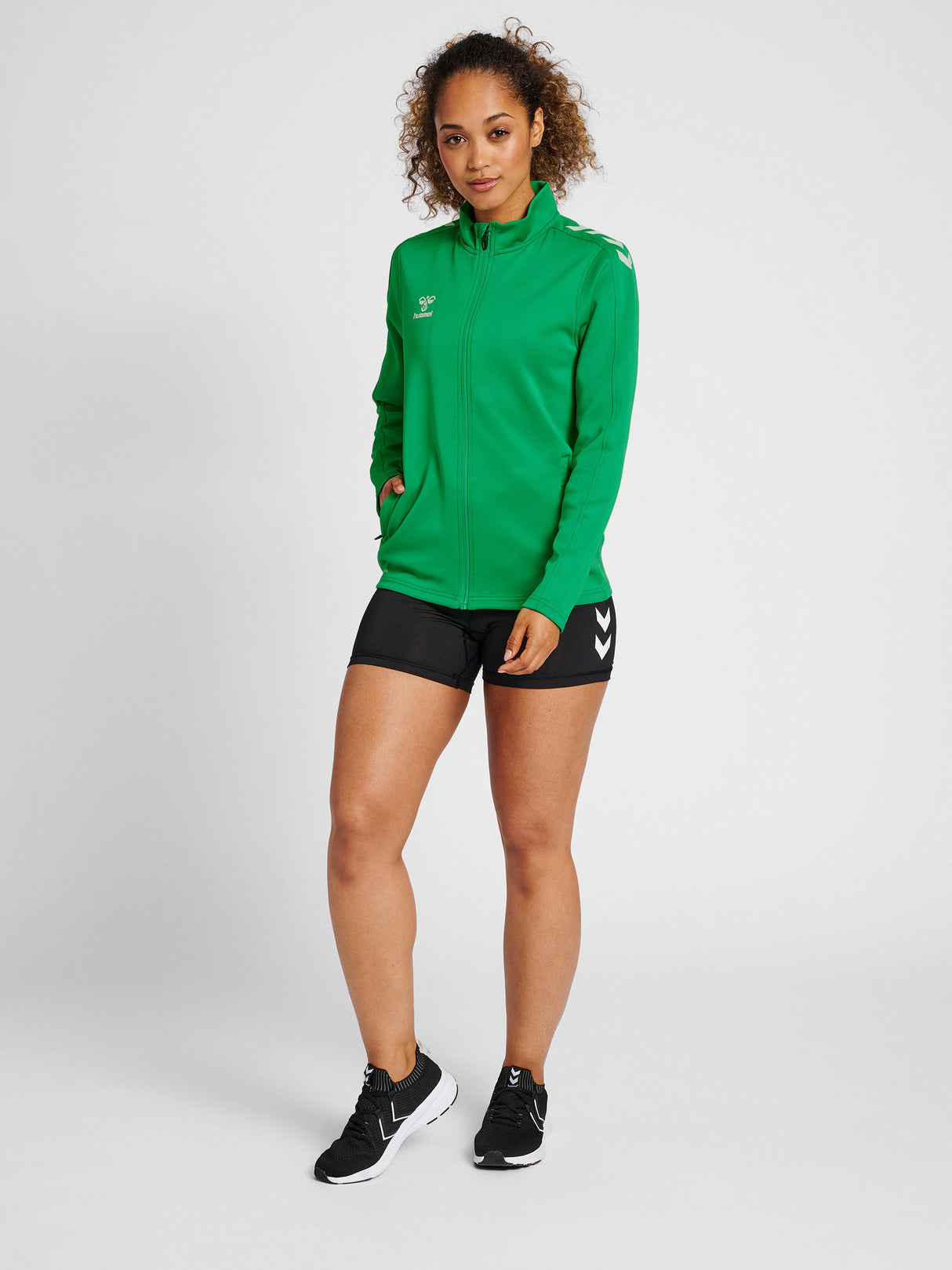 hummel Women's Core XK Poly Zip Sweatshirt-6