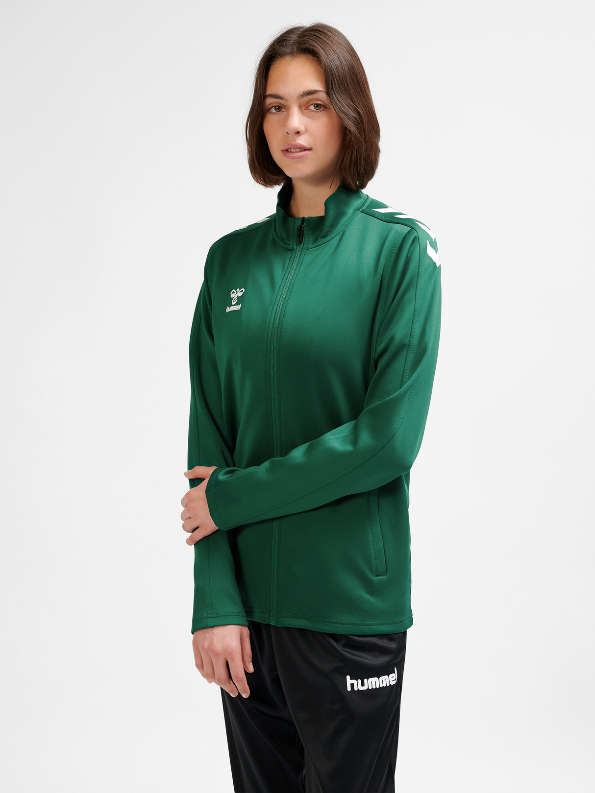 hummel Women's Core XK Poly Zip Sweatshirt-6