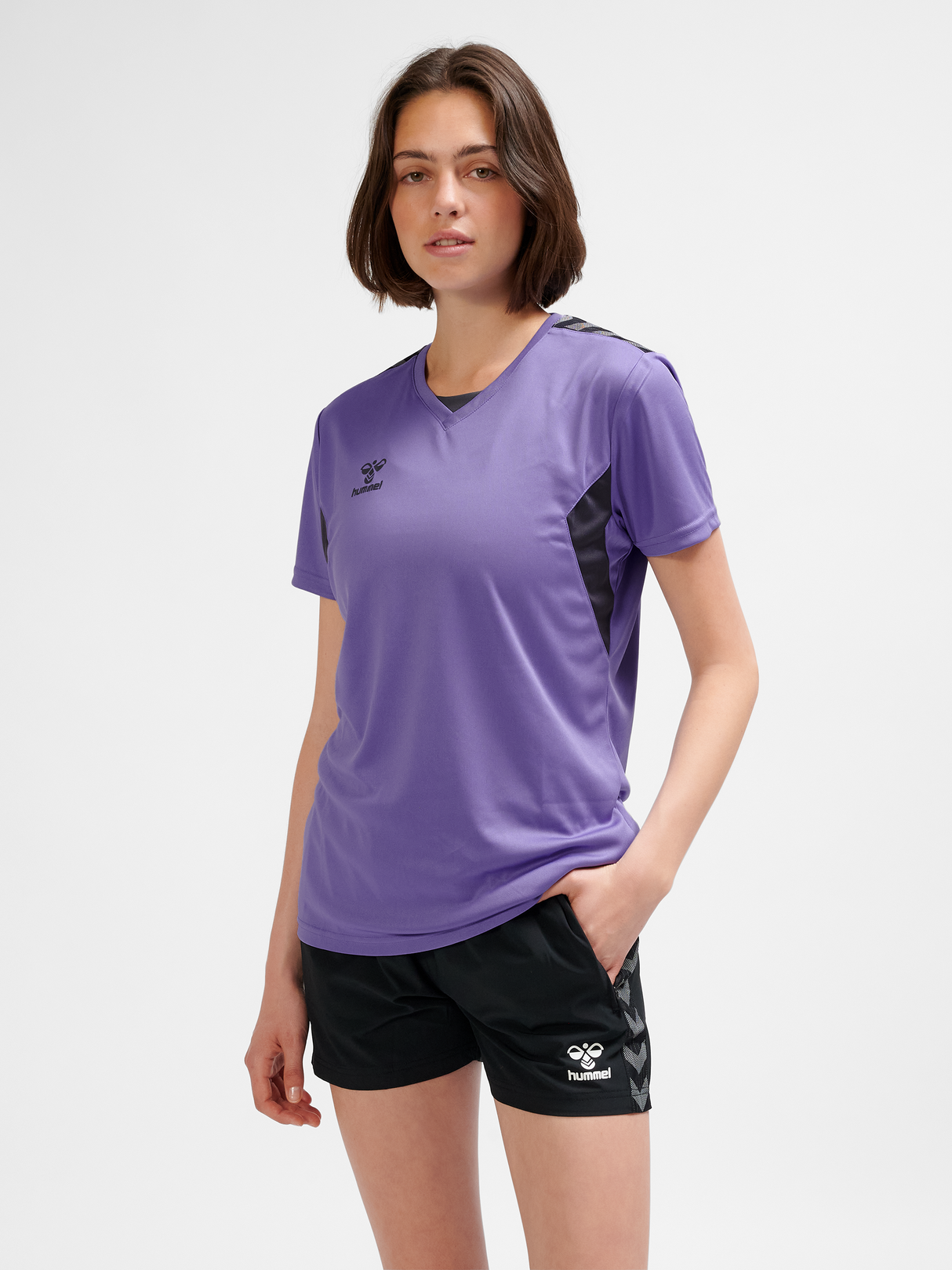 hummel Women's Authentic Polyester Short Sleeve Soccer Jersey-6