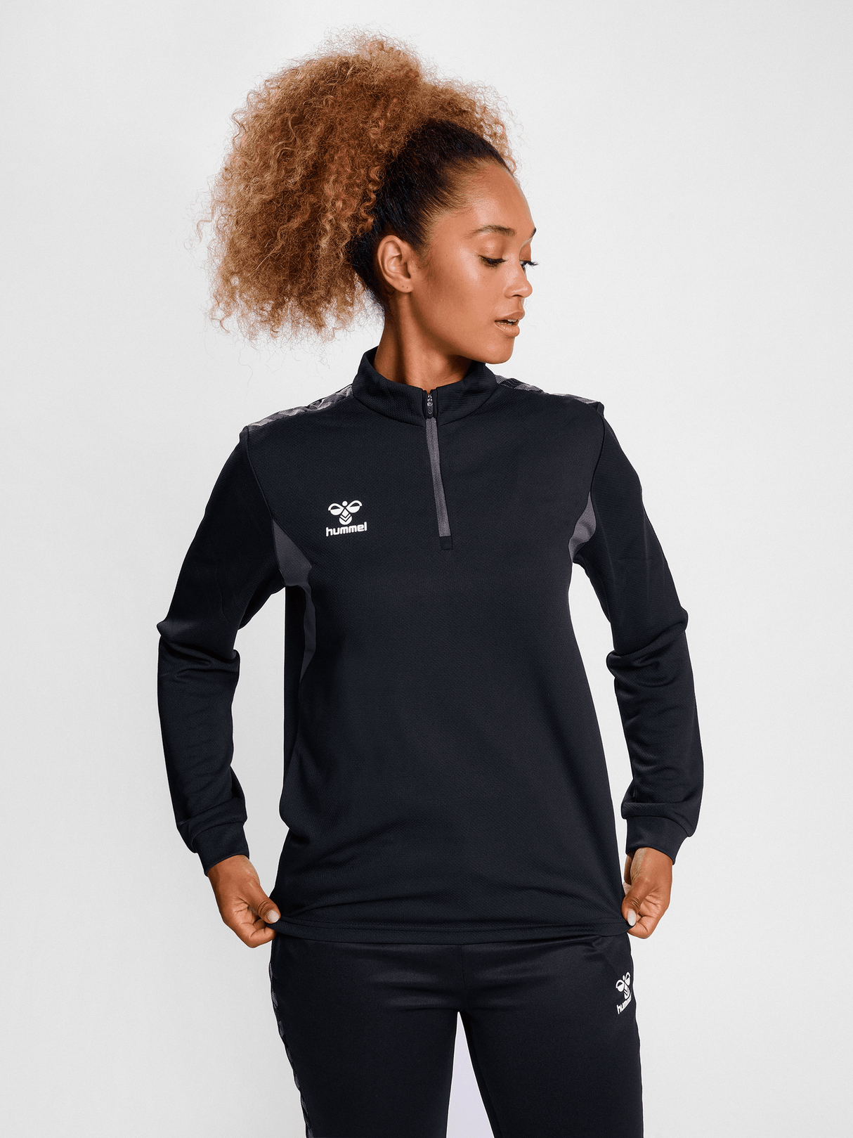hummel Women's Authentic Half Zip Sweatshirt-4