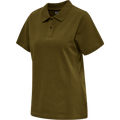 hummel Women's Red Classic Polo-1