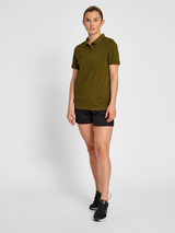 hummel Women's Red Classic Polo-4