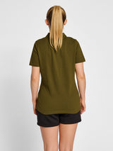 hummel Women's Red Classic Polo-6