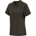 hummel Women's Red Classic Polo-1